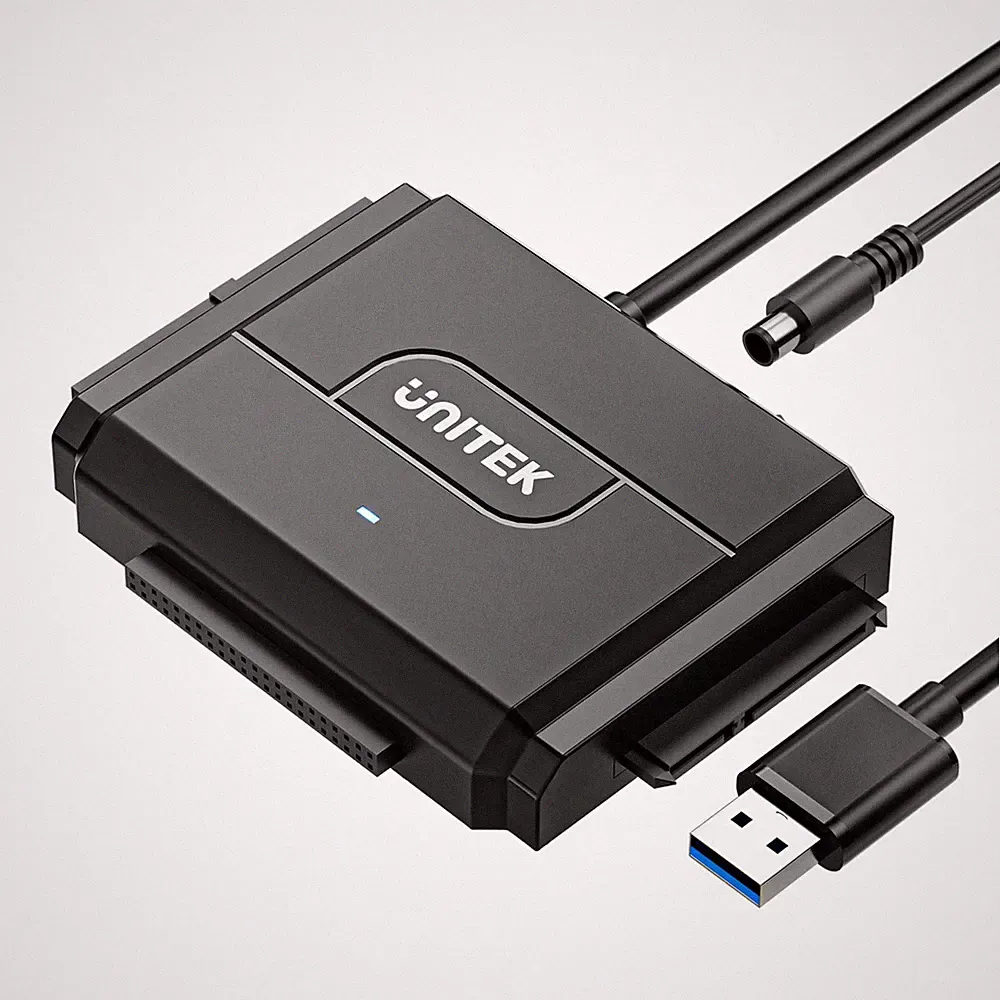 SATA/IDE to USB 3.0 Adapter Hard Drive Cable Fits 2.5/3.5 Inch HDD/SSD 12V