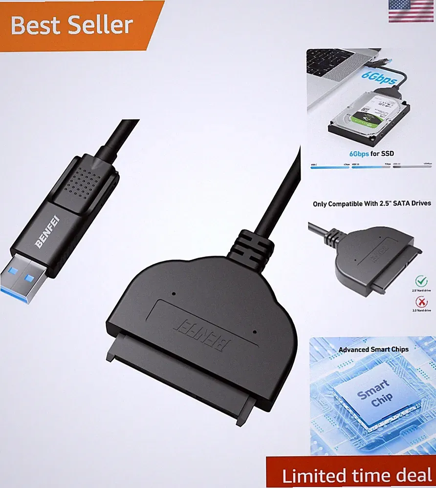 Versatile USB-C / USB 3.0 to SATA Hard Drive Cable - 2.5 Inch Drive Compatible